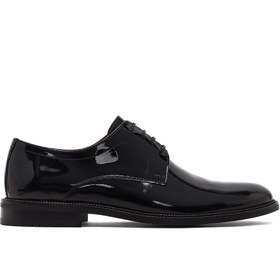 Resim Derimod Erkek Siyah Bağcıklı Rugan Deri Klasik Ayakkabı 25WFD602216 