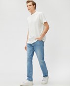 Resim Straight Fit Boru Paça Kot Pantolon - Mark Jean 