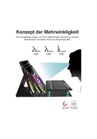 Resim Samsung Galaxy Uyumlu Tab S9 Fe Plus 12.4" Q Türkçe Klavyeli Kılıf Kalem Bölmeli Bluetooth Özellikli Stand Klavyeli Kılıf 