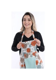 Resim Tulipa Ayar Askılı Sıvı Geçirmez Su Geçirmez Mutfak Önlüğü Havlulu Mutfak Önlüğü Antrasit 