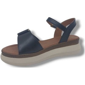 Resim Zerhan 603 Kadın Siyah Tokalı Dolgu Taban Sandalet Siyah 