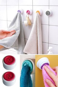 Resim BİTERSE 2 Adet Pratik Havlu Tutucu Havlu Askısı Banyo Havlu Askısı Mutfak Havluluğu 