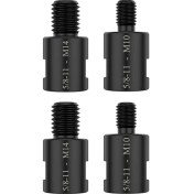 Resim Seeppitous 4pc Açı Öğütücü Dönüştürücü Adaptörler, 5/8in-11 DIŞI-M14/M10 Erkek Iplik Adaptörü, Açılı Öğütücü Parlatıcı Matkap Ucu (Yurt Dışından) 