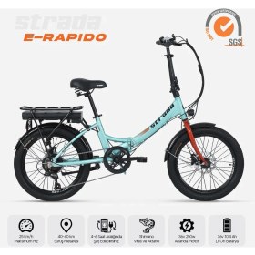 Resim Strada Cycles E-Rapido 20 Jant Folding Elektrikli Bisiklet 
