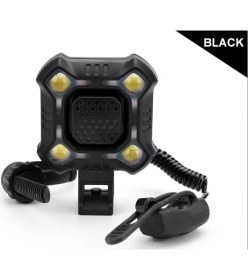 Resim Bike And Art 140 Db Bisiklet Zili 4 Işıklı 1200MAH Mavi Kırımızı Beyaz Çakar Modlu 