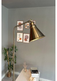 Resim Eskitme 6999 Lambader Hareketli Başlık Modern Dekoratif Metal Oturma Odası Çalışma Odası Zemin Lambası Eskitme 