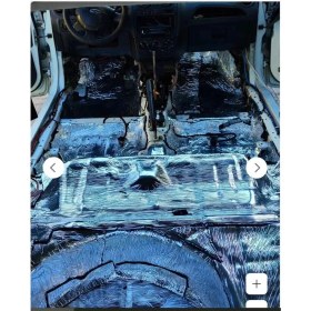 Resim Kl Home 100X100CM (1m2) Alumunize Folyolu 9mm Kauçuk Yapışkanlı Ses Yalıtım Oto Karavan Ev Kaput Yalıtım 