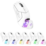 Resim Mufunye Hxsj T40 Kablosuz Oyun Faresi: 3 Modlu, 4000dpı, Rgb Aydınlatmalı, Şarj Edilebilir 001 