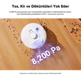 Resim Narwal Freo X Ultra Akıllı Robot Süpürge Beyaz,8.200PA Emiş Gücü 