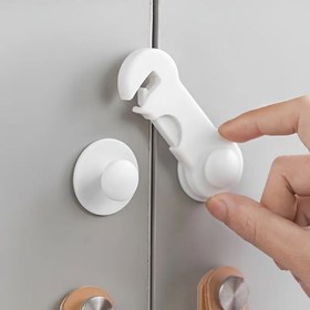 Resim 10 Adet Çocuk Güvenlik Kilidi - Çok Amaçlı Dolap, Oda ve Çekmece Sıkışma Önleyici Koruma 