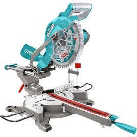 Resim Total Açılı Radyal Gönye Kesme Testeresi Makinesi 255 mm 1800 W Elektrikli Marangoz Tezgah Tipi Mobilya 