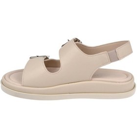 Resim Castle Black Çift Tokalı Kadın Sandalet Cb-35176 Bej Bej 