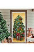 Resim PROMISEBACKDROP2 190x75cm Lastikli kapı süsü, Kumaş kapı giydirme, Christmas decor, Yılbaşı, Okul etkinlik kapı süsü 