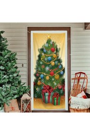 Resim PROMISEBACKDROP2 190x75cm Lastikli kapı süsü, Kumaş kapı giydirme, Christmas decor, Yılbaşı, Okul etkinlik kapı süsü 