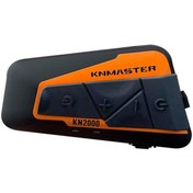 Resim Knmaster KN2000 Motosiklet Kask İnterkom Bluetooth Intercom Kulaklık Seti Turuncu Knmaster