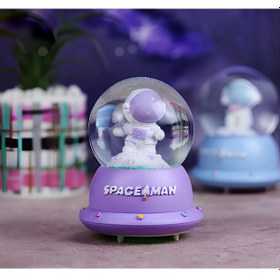 Resim Küçük Astronot Işıklı Kar Küresi Alk3110 