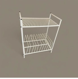 Resim AKIS HOME Plak Ve Pikap Sehpası Metal Beyaz 