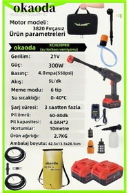 Resim AboutThePerfect Yüksek Basınçlı 60Bar Kömürsüz Su Torbası, Çok Amaçlı Temizlik ve Bakım Aracı 