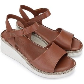 Resim Tamer Tanca Kadın Hakiki Deri Taba Comfort Sandalet 1107 108 Bn Sndlt Y25 K.taba Dr Koyu Taba 