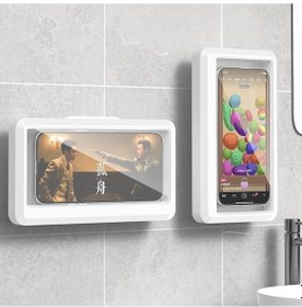 Resim Wondernest Tutucu Telefon Telefon Su Kılıfı Jl Geçirmez Ev Duvar Banyo Bg Beyaz 
