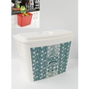 Resim Hobby Life Quick Askılı Kapaklı Çöp Kutusu Beyaz-Turkuaz 4 Lt 