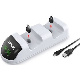 Resim Sony PS5 Dobe Dual Dock Gamepad Göstergeli Şarj Standı 