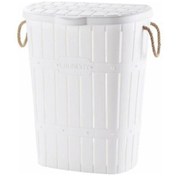 Resim Kastamonu Plastik Bambu Halatlı Kirli Çamaşır Sepeti 1015-S1 