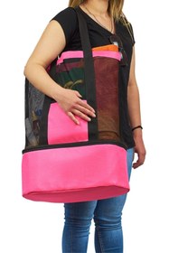 Resim eryatex Çift Bölmeli Termos Özellikli Yalıtımlı Omuz Askılı Piknik Kamp Plaj Tatil Çantası 15+35 Lt 