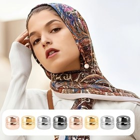 Resim 8 Adet Manyetik Eşarp Düğmesi, Kadın Başörtüleri ve Şallar için Çok Amaçlı Mıknatıslar - Kolsuz 