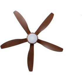 Resim Alsanfan Style Kahverengi Aydınlatmalı Uzaktan Kumandalı Tavan Vantilatörü 137 Cm 