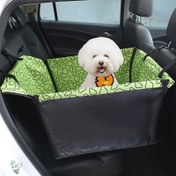 Resim 1 adet Araba Pet Matı, Baskılı Oxford Kumaş Malzeme, Küçük ve Orta Boy Köpekler İçin Arka Koltuk Pet Matı, Seyahat ve Araba Kullanımı İçin Uygun 