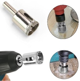 Resim Depolife Mermer Granit Fayans Porselen Cam 20mm 22mm Yuvarlak Delme Pancı Elmas Uçlu Delik Açma Karot Ucu 2li 