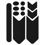 Resim Homyl Bisiklet Çerçevesi Koruyucu Etiket Karbon-elyaf-siyahı 