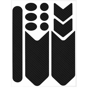 Resim Homyl Bisiklet Çerçevesi Koruyucu Etiket Karbon-elyaf-siyahı 