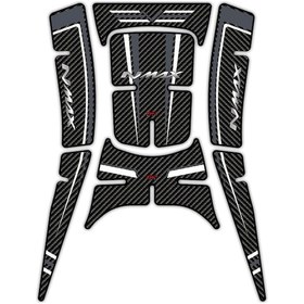 Resim GP Kompozit Yamaha NMAX 125 / 155 2021-2024 Uyumlu Tank Pad Seti Gri 