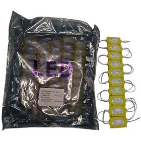 Resim 100 Adet 12 Volt 1.2 Watt Dar Açılı Tek Lensli Amber Sarı Led Modül Ip65 1 Paket 