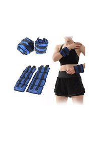 Resim 2.5 Kg 2 Adet Toplam 5 Kg El Ayak Bilek Kas Güçlendiriçi Ağırlık Seti Kum Ağırlık Torbası Lacivert 