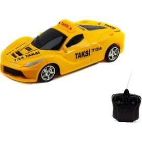 Resim 1:24 Ölçek Uzaktan Kumandalı Sarı Taksi Ferrari 