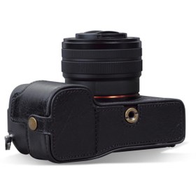 Resim MegaGear Gerçek Deri Fotoğraf Makinesi Kılıfı Sony Alpha 7c Tek Dip İle Uyumlu 