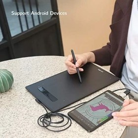 Resim Assess Store Xp-Pen G960S Grafik Tablet 9x6 Inç Kalem Tablet Çizim Tableti, Windows 10/8/7 ve Mac Os ve Için Pilsiz Stylus ile 