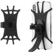 Resim Silikon Esnek Bisiklet Telefon Tutucu 