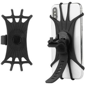 Resim Silikon Esnek Bisiklet Telefon Tutucu 