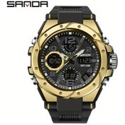 Resim Sunshine022 Sanda Erkek Glow Elektronik Saati Altın Renk Spor Multifonksiyonel Uzun Pil Ömürlü Diğer 