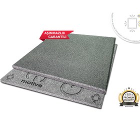 Resim motive rubber Soğuk Pres Majör Space Grey 100x100cm Profesyonel Aşınmazlık Garantili Soğuk Pres Kauçuk Zemin 