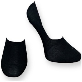 Resim Me-vo Tekli Siyah Renkli Bay/bayan Unisex Esnek Nem Alabilen Pamuklu Babet Çorap Siyah 
