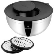 Resim Sofram 5 Parça 22 Cm Karıştırma ve Saklama Kabı 3,50 Litre Gri 