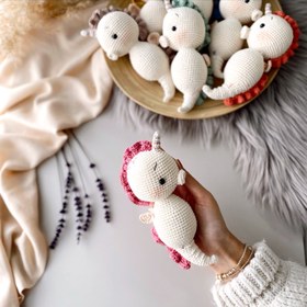 Resim Amigurumi Denizatı Oyuncak - Pembe 