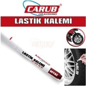 Resim Carub Lastik Kalemi Beyaz - Lastik Yanak Kalemi 