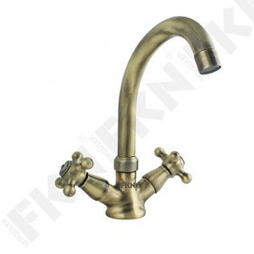 Resim Fkn Koç Kuğu Antik Lavabo Bataryası 