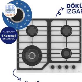 Resim Ferre Steamart-Fryart-Silentart Serisi Beyaz Set (QEP64CB+NT026-WFA+D081-SA ) Döküm Izgara 